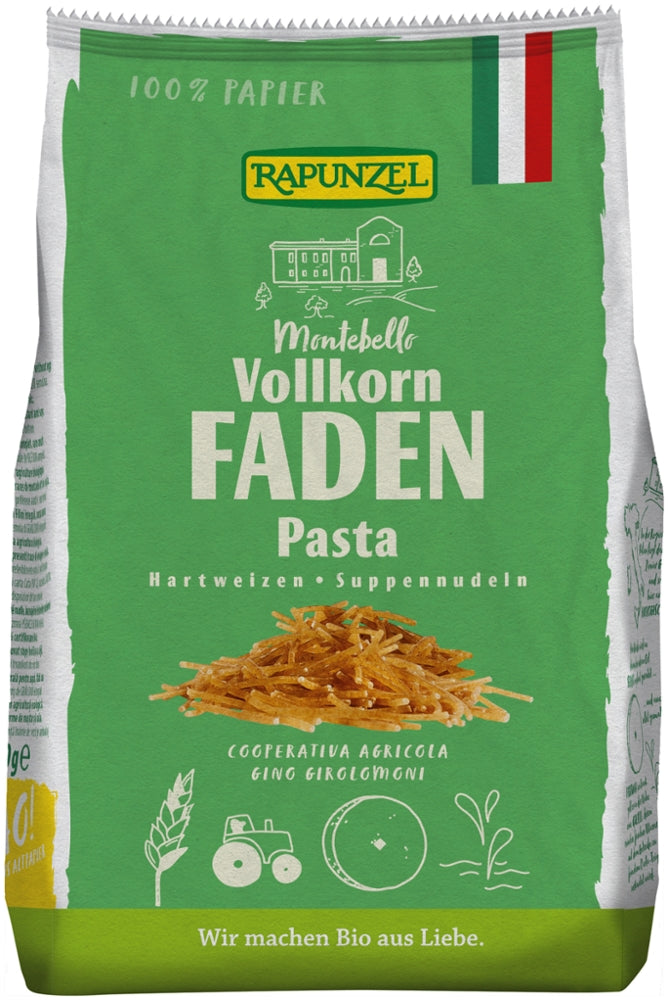 RAPUNZEL-Vollkorn Faden Pasta-250g