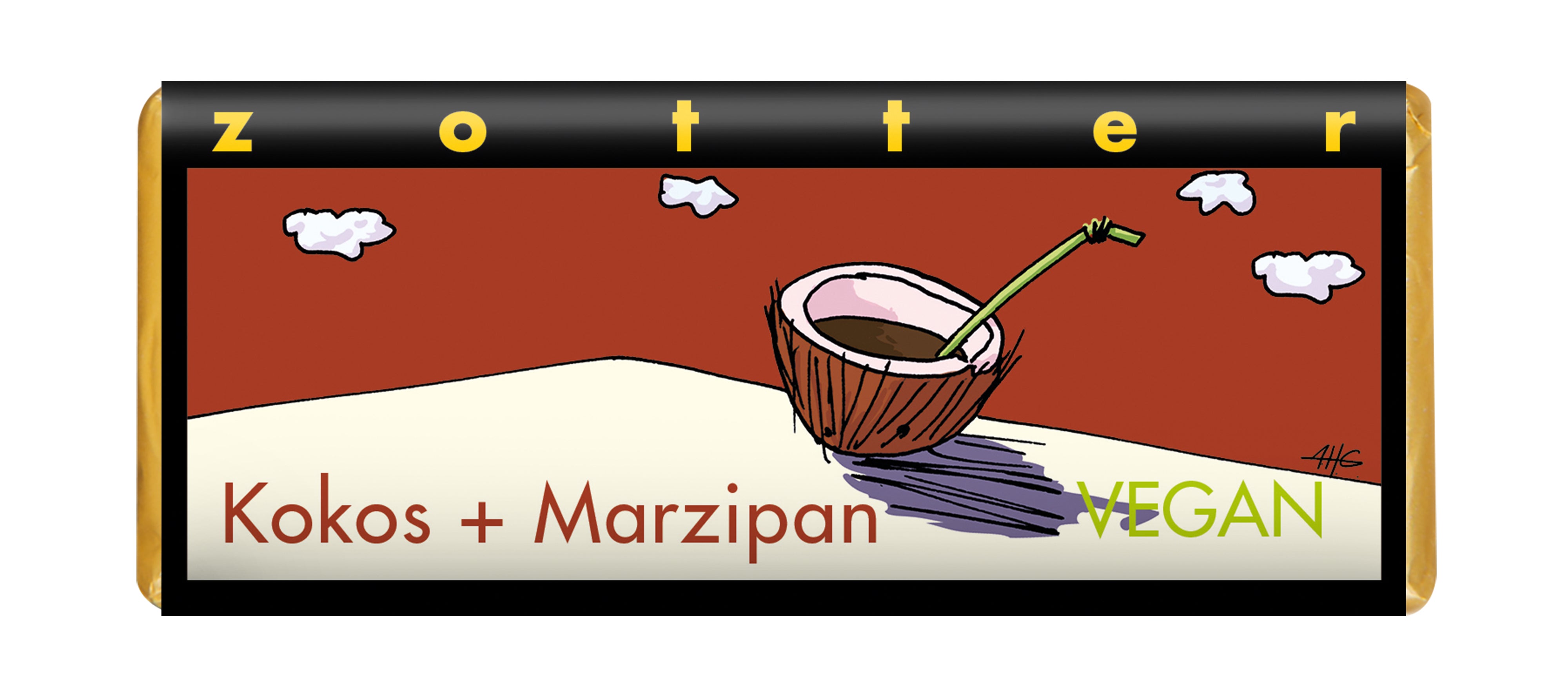 ZOTTER Kokos + Marzipan - 70 g