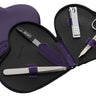 CANAL Lackleder-Herzetui violett -  4-teilig
